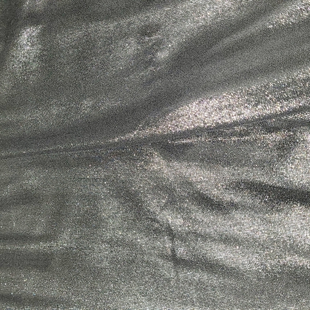 Long-sleeve Metallic Black Wide Leg Elegant Jumpsuit - Picture 4 of 4
